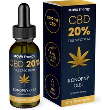 MOVit CBD 20% Full Spectrum konopný olej 10 ml