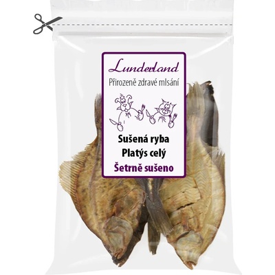 Sušená ryba Platýs celý Váha 500 g