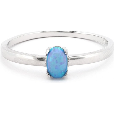 Rafity Elegantní stříbrný prsten Blue Dream R0130 12
