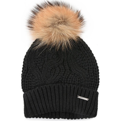 Rino Pelle kulich s kožešinovou bambulí černý