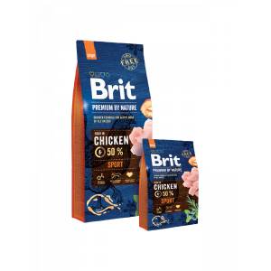 Brit Brit Premium by Nature Sport - Високоенергийна храна с 50% Пилешко за активни кучета