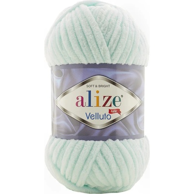Alize příze Velluto 15 jemná mentolová