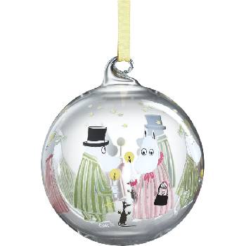 Muurla Коледна топка Muurla с рисунка на пижами 9 см (741-090-22)