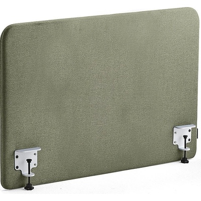 Zone stolový paraván bílé svorky potah Rivet zelenomodrá 100 X 65 x 3,6 cm