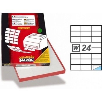 MARKIN Етикети Markin А4, цветни (10701108)