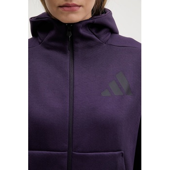 Adidas Суичър adidas adidas x Z. N. E в лилаво с качулка с принт KC4569 (KC4569)