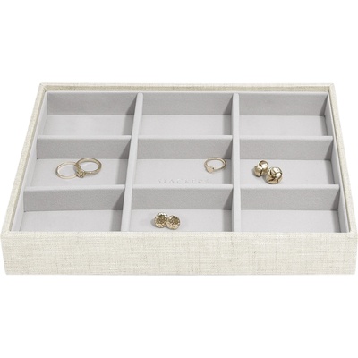 Stackers Ковчеже за бижута Stackers 9 камери ленено cлassic светлобежово (76386)