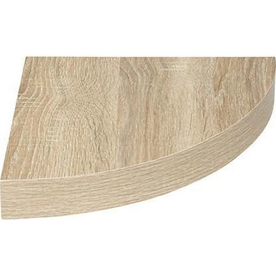 Rohová nástěnná police dub moderní na knihy a květiny 25 cm 5five simply smart – Zbozi.Blesk.cz