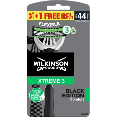 Wilkinson Sword Xtreme 3 Black Edition Comfort 4 ks