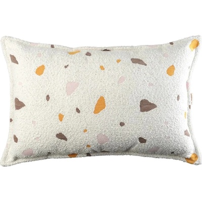 Wigiwama Кремава детска възглавница за диван от букле и шенила Terrazzo Bolster - Wigiwama (W599007)