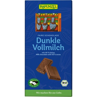Rapunzel Mliečna tmavá čokoláda 46% Bio 100 g
