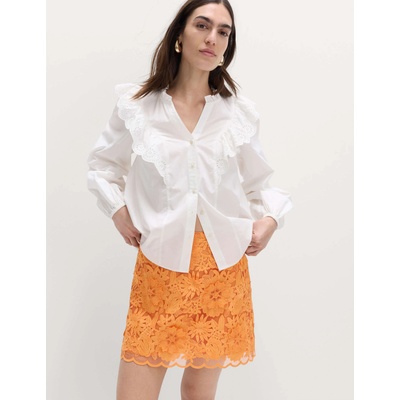 Marks & Spencer Прилепнала мини пола с цветна апликация Marks & Spencer оранжева Marks & Spencer | Oranzhev | ЖЕНИ | 12 REG