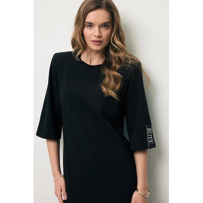 BIZUU рокля от памук с еластан julissa (julissa.czarny)