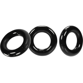 OXBALLS - Тройка пенис пръстени (черни)