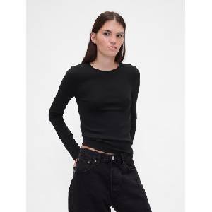 GAP Еластична тениска GAP GAP | Cheren | ЖЕНИ | XS