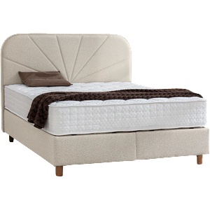 Carmen Тапицирана спалня с матрак DELUX PREMIUM 180 x 200 - крем (3560048)