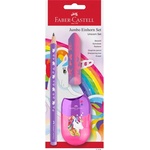 Faber-Castell Комплект триъгълни графитни моливи Faber-Castell Jumbo Unicorn HB FC111528 (FC111528)