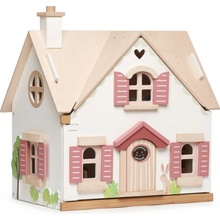 Tender Leaf Toys Dřevěný venkovský domeček pro panenku Cottontail Cottage 13 dílů