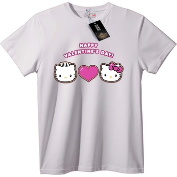 NOONEBRAND Тениска Hello Kitty Свети Валентин - S, Black