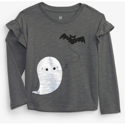 GAP Бебешка тениска с Halloween принт GAP GAP | Siv | Момичешки | 80