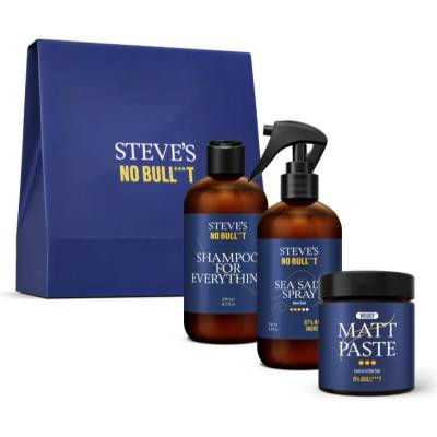 Steve's No Bull***t Hair Care Trio Box подаръчен комплект За коса за мъже