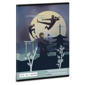 Ars Una Ninjas in the Dark: Тетрадка с линии - 3. клас, A5