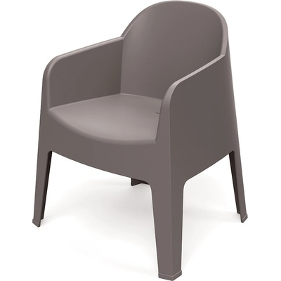 Ferne Židle s područkami MILANE 68 x 60 x 81 cm, zemitě hnědá