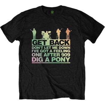The Beatles Риза Get Back Gradient Unisex Black XL (BEATTEE425MB04)