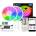 ELMARK Bluetooth led rgb МУЗИКАЛНА ЛЕНТА, КОМПЛЕКТ (99led987s)
