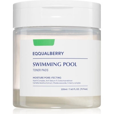 EQQUALBERRY Swimming Pool Toner Pads ексфолиращи възглавнички с хидратиращ ефект 70 бр