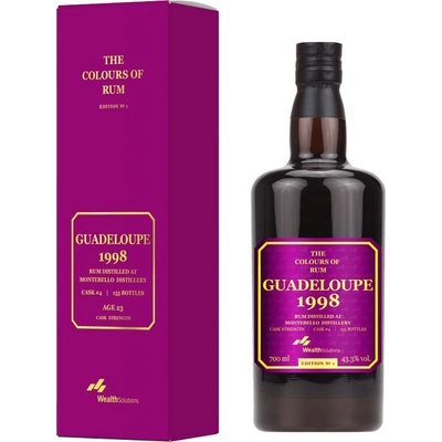 The Colours of Rum Guadeloupe 1998 23y Montebello Edition NO 1 43,3% 0,7 l (karton)