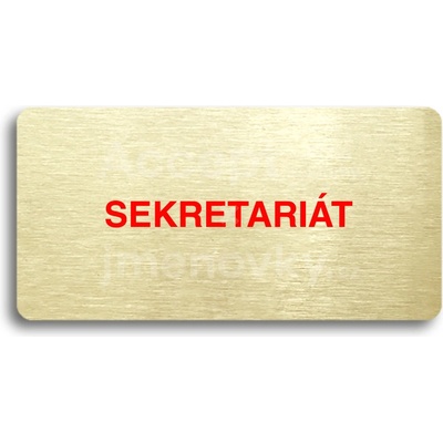 ACCEPT Piktogram SEKRETARIÁT - zlatá tabulka - barevný tisk bez rámečku