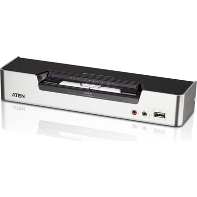 ATEN cs1642a kvm превключвател Монтаж в сървърен шкаф Черен, Сребърен (cs1642aatg)