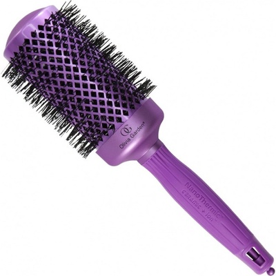 Olivia Garden Nano Thermal Violet Edition guľatá kefa na vlasy 54 mm