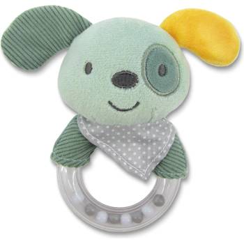 Lorelli Бебешка дрънкалка с ринг Lorelli - Куче, зелена (10191360009)