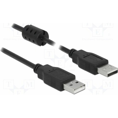 Delock 84893 USB 2.0 USB A vidlice z obou stran 5m černý