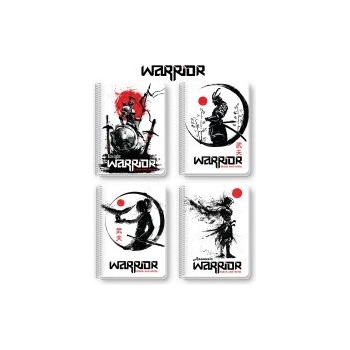 Black and White Тетрадка със спирала Warrior B5 80 листа
