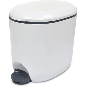 Addis Бяло пластмасово кошче за боклук с педал 3, 5 l - Addis (519102)