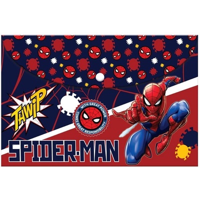 Diakakis Папка с копче, А4, Spiderman (30124-А-SPIDERMAN)