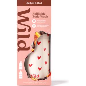 Wild Body Wash Heart Case Amber & Oud Душ гел, 300 ml, унисекс