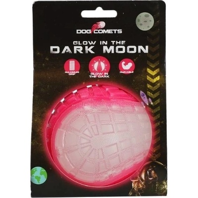 Dog Comets Dark Moon svítící míč růžový 5 cm