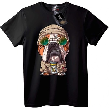 NOONEBRAND Тениска Як Булдог Урбан - 2XL, Black