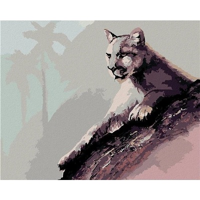 zuty Malování Podle Čísel Ležící Puma D. Rusty Rust 40 x 50 Cm Plátno Rám