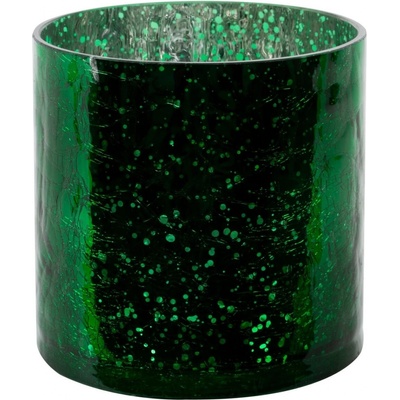 EUROFIRANY SKLENENÝ Kvetináč VERRE3 (3) 12X12 CM ZELENÉ
