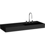Laufen Kartell - Умивалник 120x46 см, без преливник, отвор за смесител, матово черно H8133337161111 (H8133337161111)