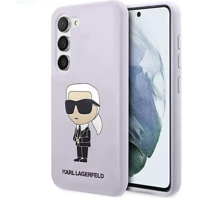 KARL LAGERFELD Кейс Karl Lagerfeld KLHCS23MSNIKBCU за Samsung Galaxy S23 Plus S916, твърд, лилав / лилав, Silicone Ikonik (3666339117658)