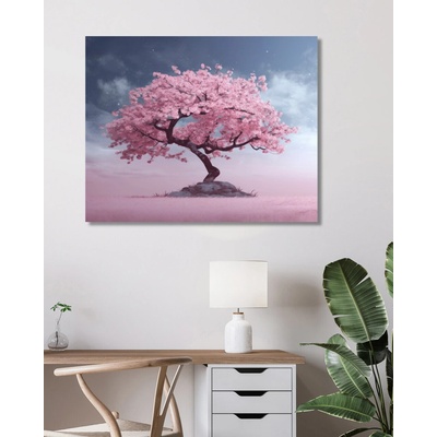 ZUTY Obrazy na stenu - Ružový strom Rámovanie: bez rámu a bez vypnutia plátna, Rozmer: 40x50 cm