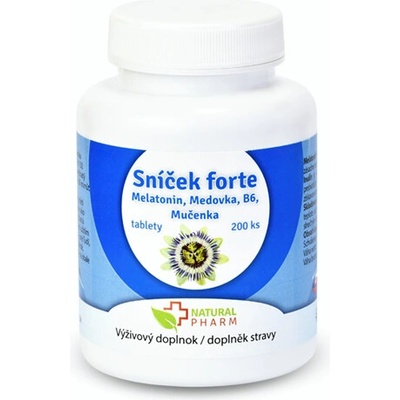 Natural Pharm Sníček FORTE Melatonin tablety 200 ks