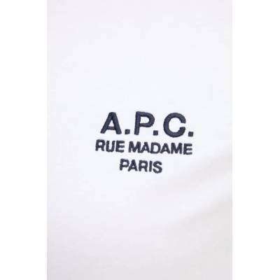 APC Памучна тениска A. P. C. t-shirt boxy rue madame GOTS в бяло COHBM. F26389 (COHBM.F26389)