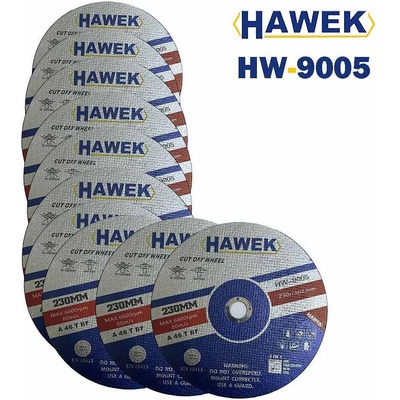 HAWEK Дискове за метал и неръждавейка, 230x22.2x1.9 мм, HAWEK HW-9005, 10 бр (B-HW-9005)